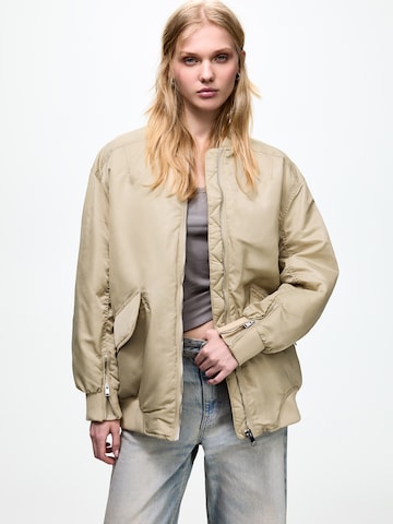 Pull&Bear Tussenjas in Beige: voorkant