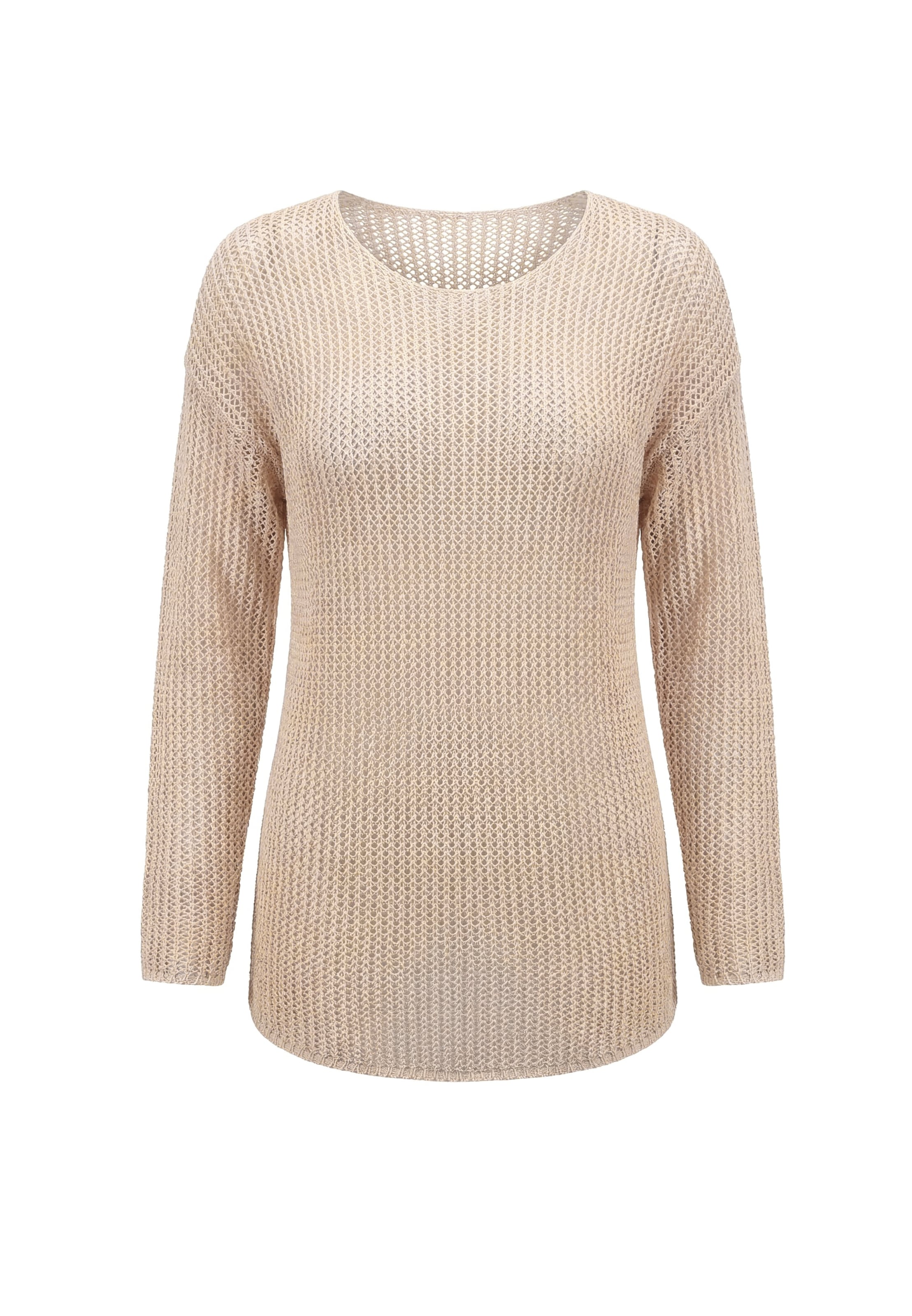 IZIA - Jersey en beige: frente