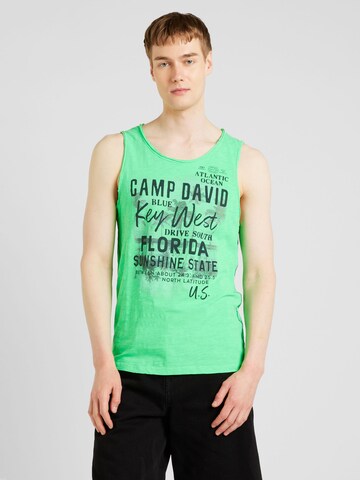 CAMP DAVID - Camisa em verde: frente