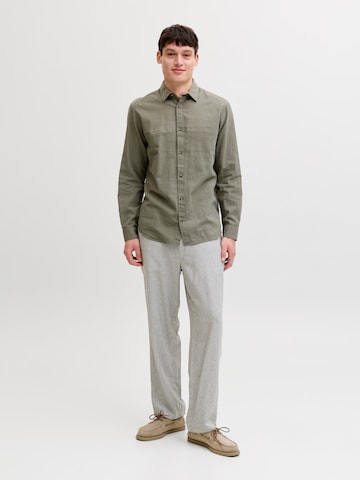 JACK & JONES Средняя посадка Рубашка 'JJESummer' в Зеленый