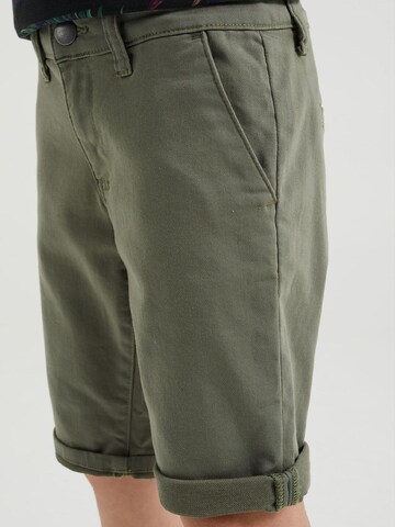 WE Fashion Slimfit Broek in Groen