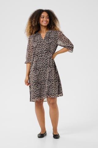 Cream Dress 'CRYuna' in Brown