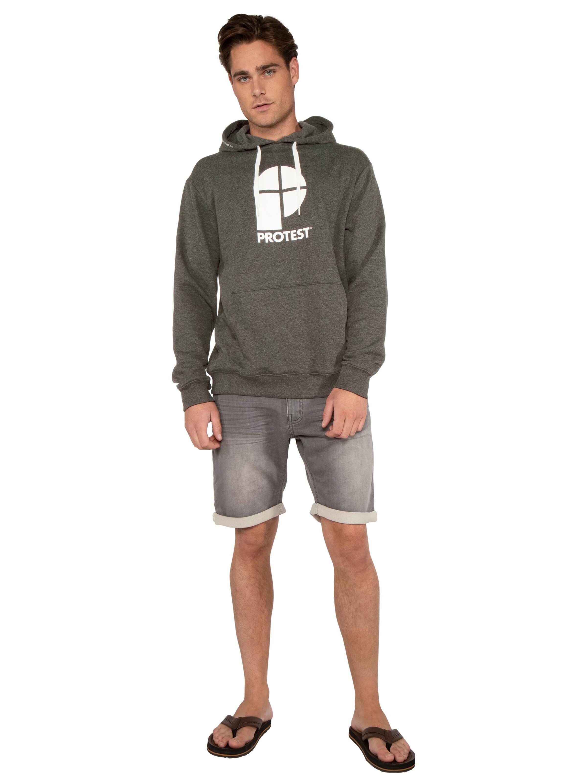 PROTEST Pullover 'CLASSIC LOGO HOODY'‌‌‌‌‌‌‌ in Grün