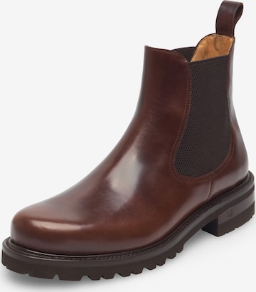 Henry Stevens Chelsea boots 'Harry' in Brown: front