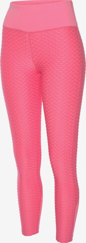 LASCANA ACTIVE - Skinny Calças de desporto em rosa