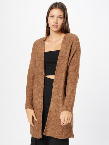 MORE & MORE Knit Cardigan in Brown: front