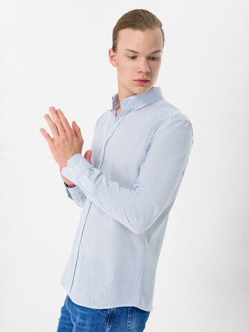 Moxx Paris Slim fit Button Up Shirt in Blue