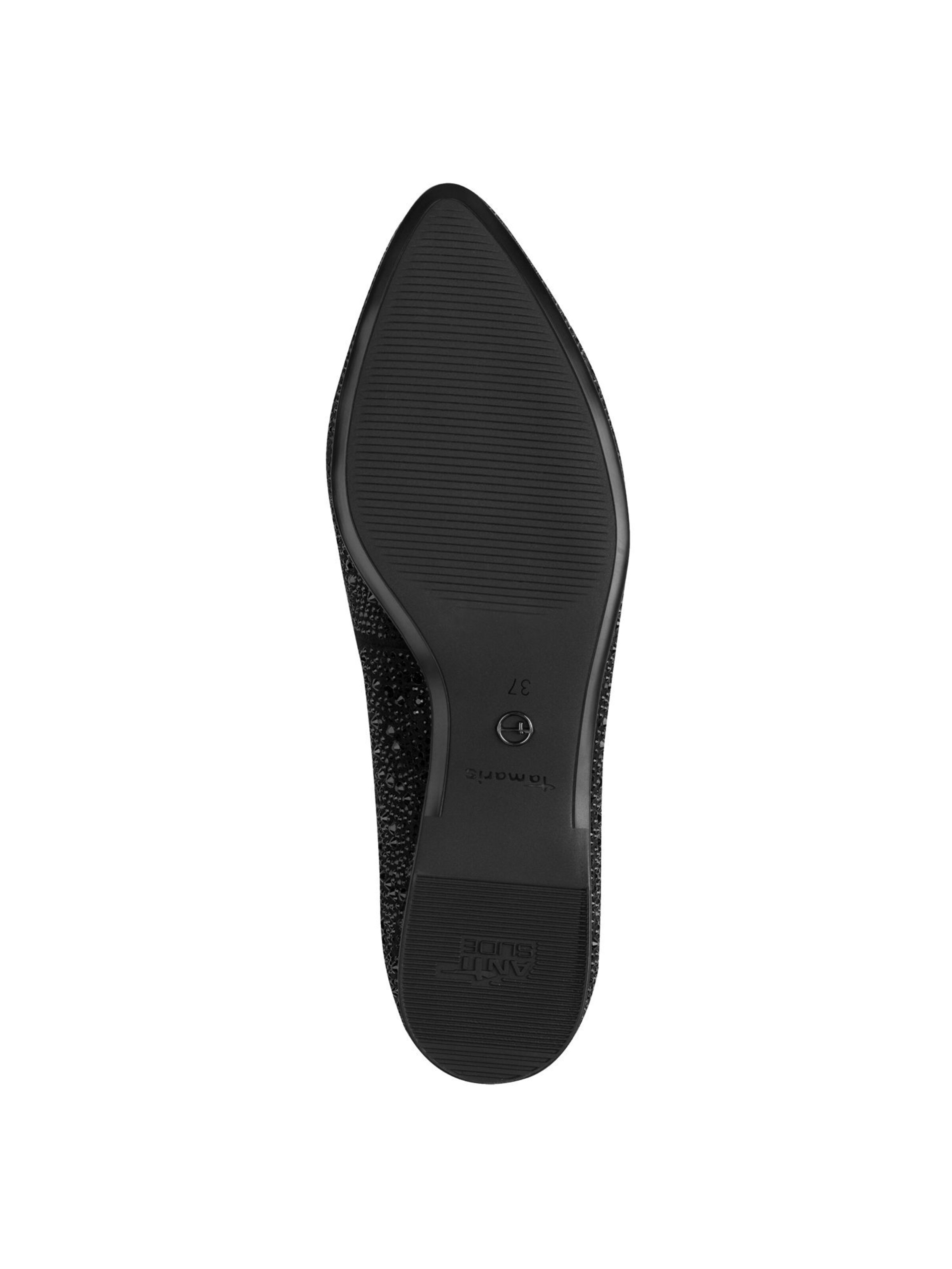 Ballerines à lanières Tamaris en noir