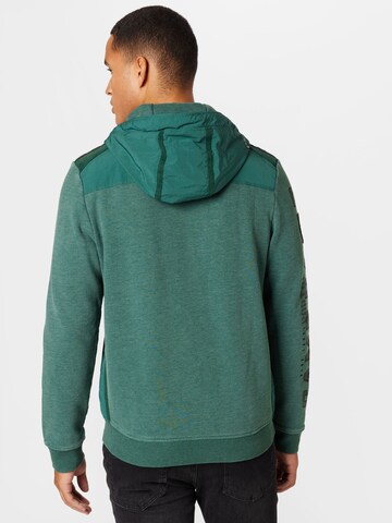 CAMP DAVID Zip-Up Hoodie in Green