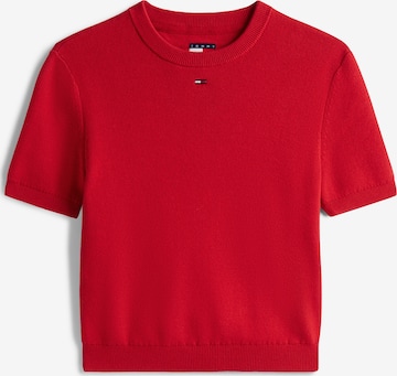 Tommy Jeans Суичър 'TJW ESSENTIAL SS' в червено: отпред