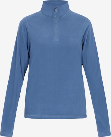 Pullover di swirly in blu: frontale