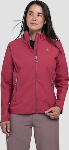 Veste outdoor ' Hiking Softshell Jacke ' Schöffel en rouge : devant