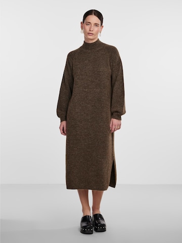 Y.A.S Knitted dress 'Balis ' in Brown
