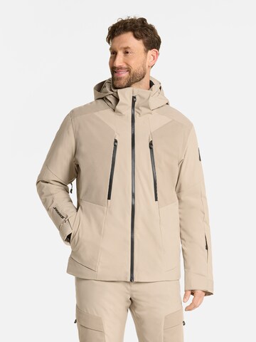 ZIENER Outdoor jacket 'TISCON ' in Beige: front