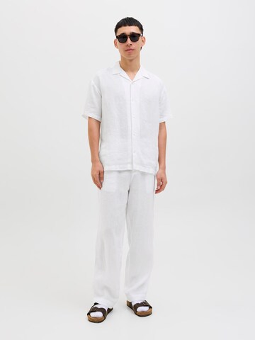 JACK & JONES Comfort fit Button Up Shirt in White