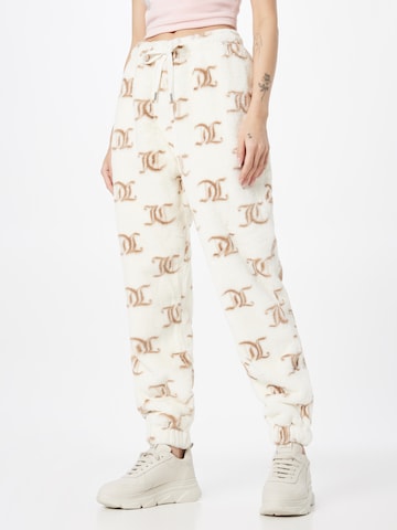 Juicy Couture White Label Tapered Hose in Weiß: predná strana