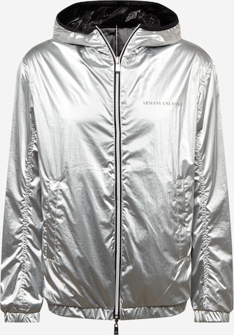 ARMANI EXCHANGE - Chaqueta de entretiempo en plata: frente