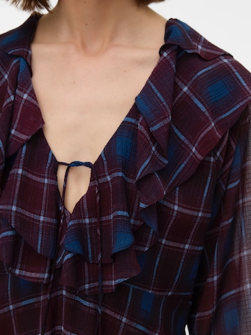 VERO MODA Sukienka 'VMEmilie' w kolorze czerwony