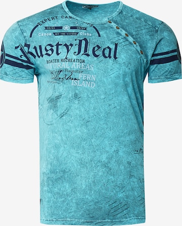 Rusty Neal Shirt in Blauw: voorkant