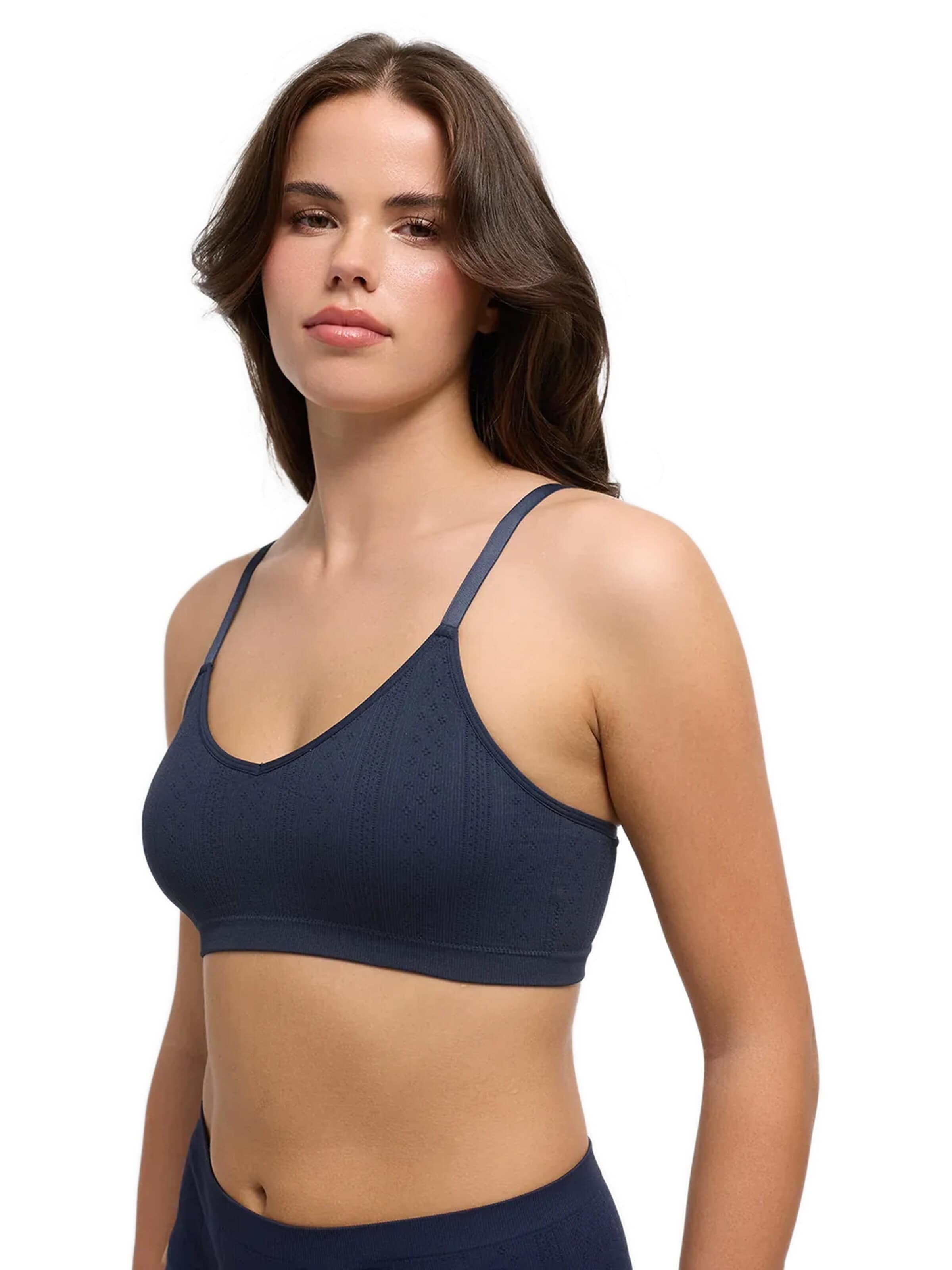 cfab Bustier BH 'Jacquard Bralette' in Blauw