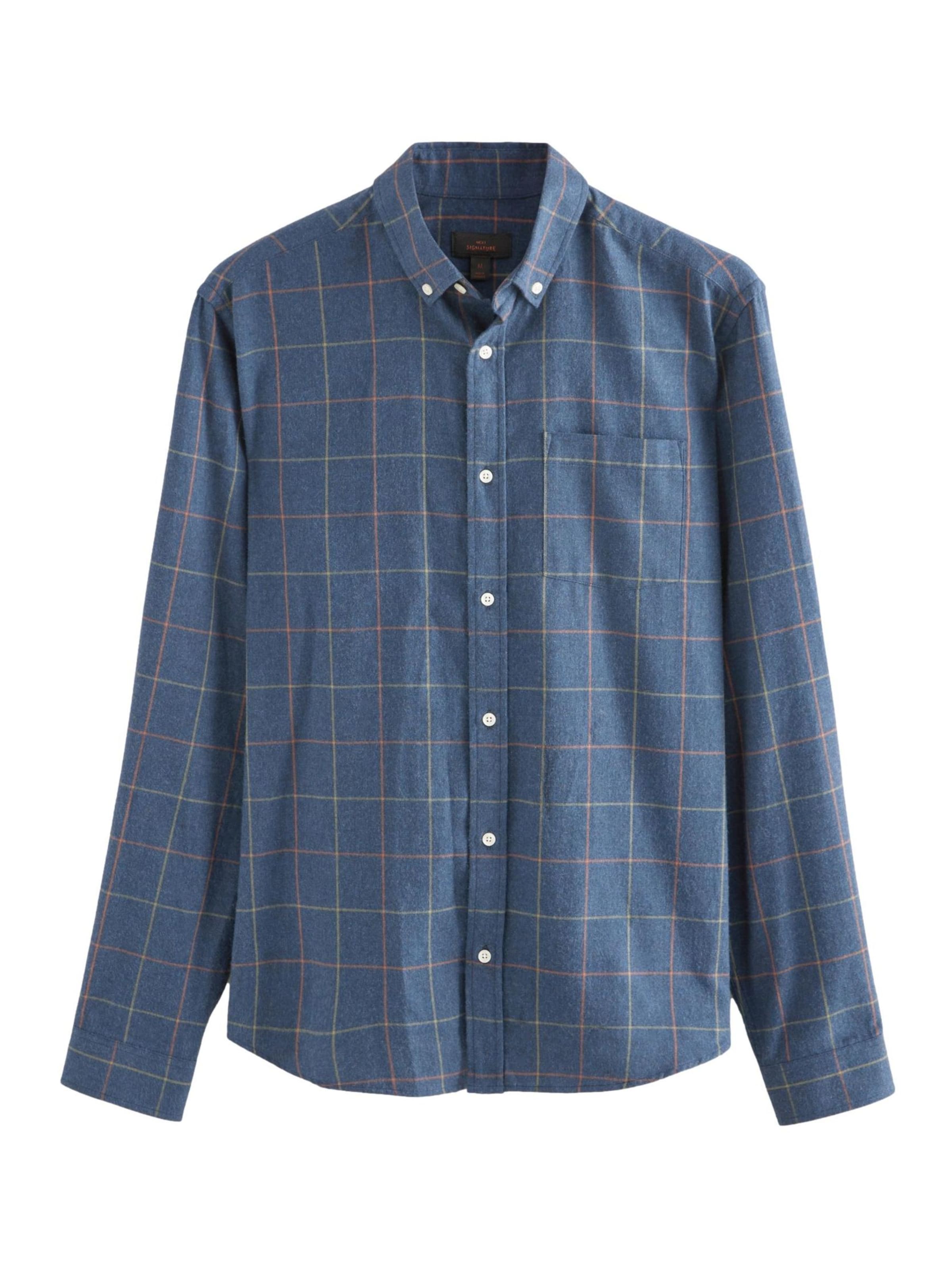 Next Button Up Shirt in Blue: front