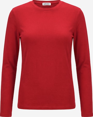 T-shirt KAVAZI en rouge : devant