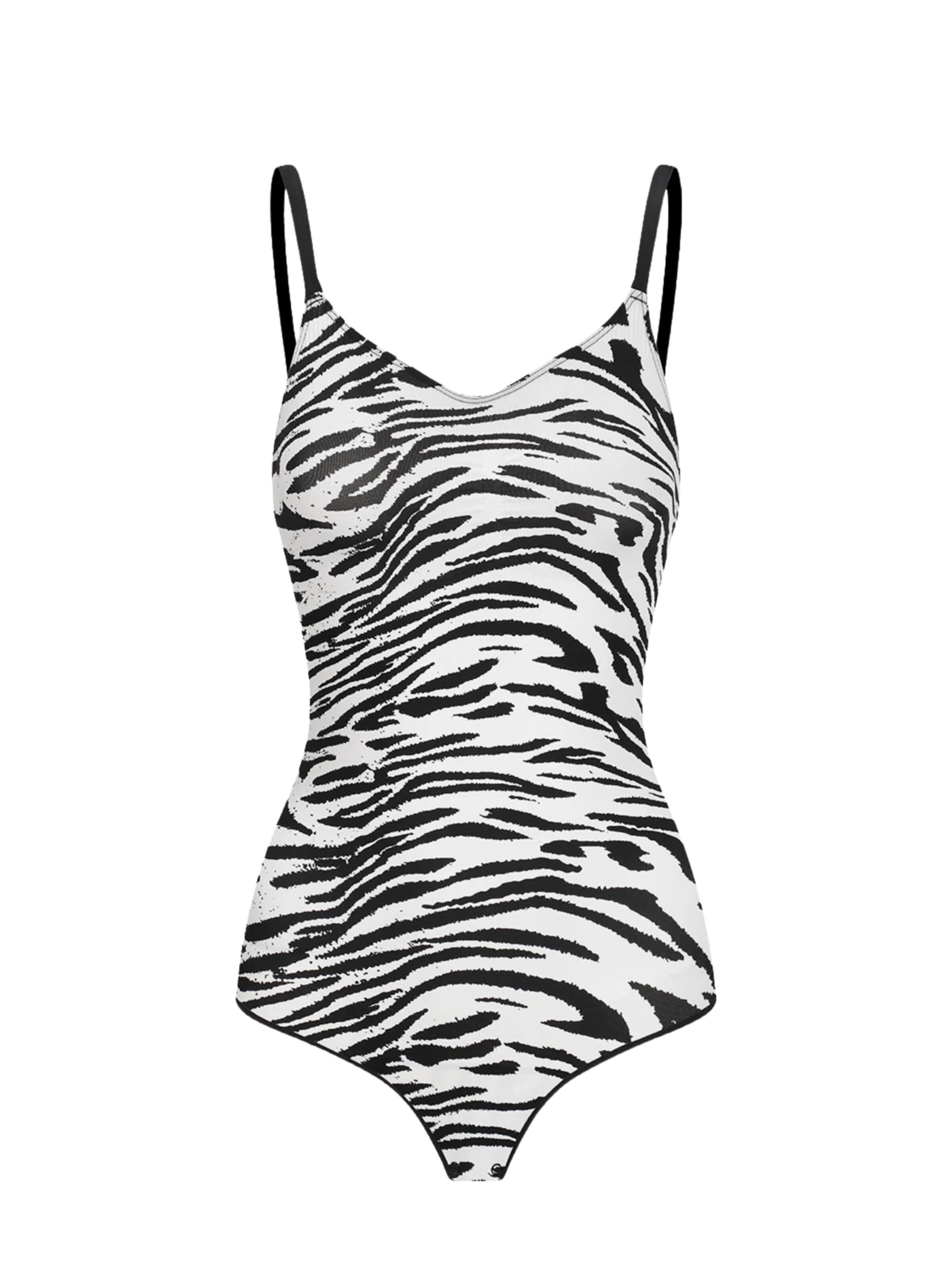 cfab (formerly creamy fabrics) - Body moldeador 'Sculpting Shapewear mit String' en blanco: frente