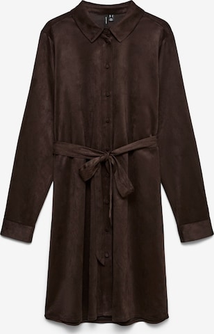 VERO MODA - Vestido camisero 'VMKatty' en marrón: frente