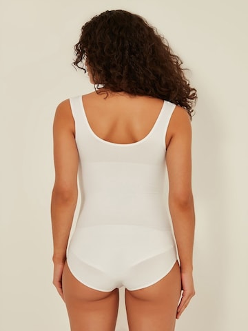 C&City Bralette Bodysuit in White