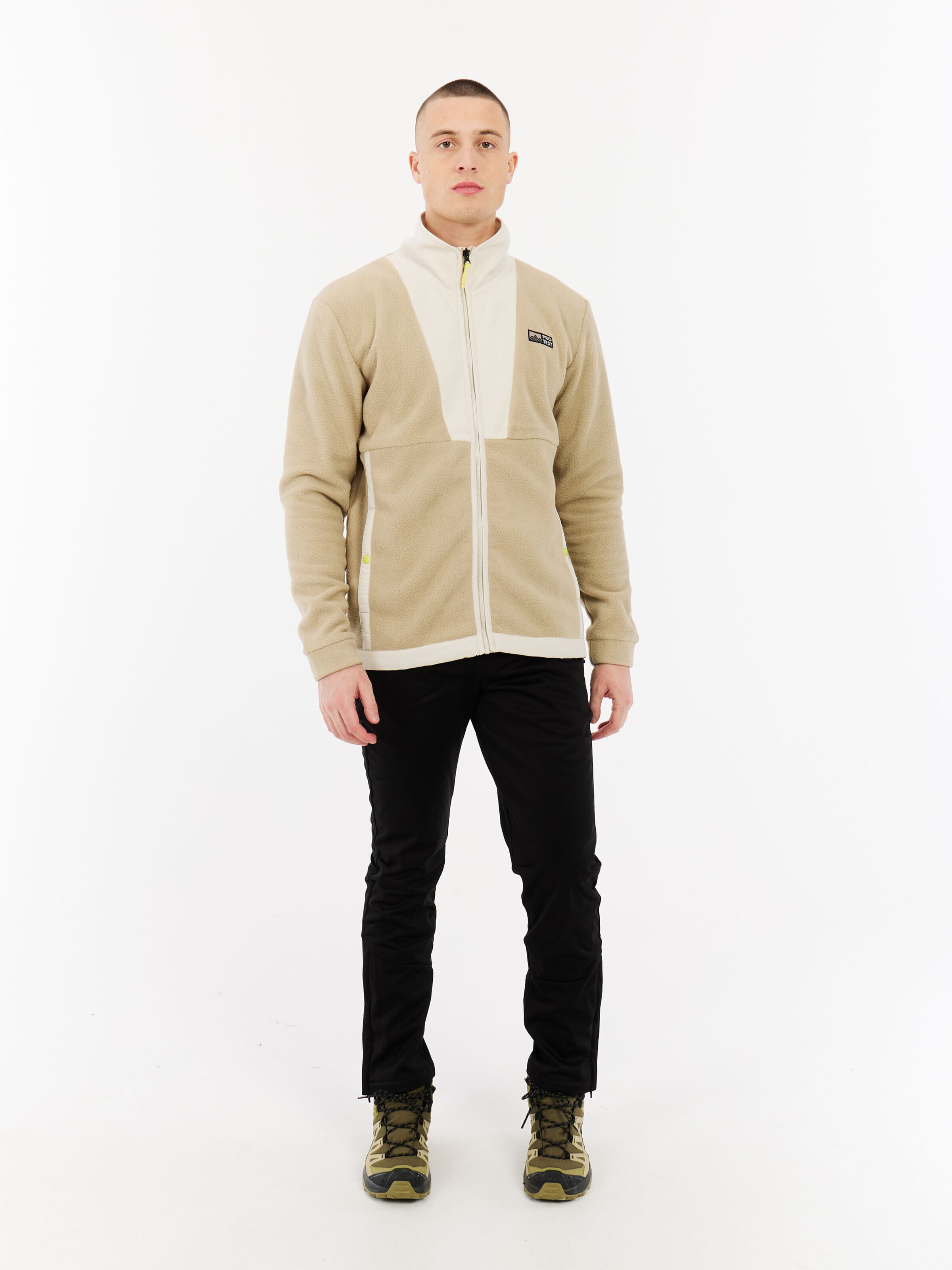 PROTEST Fleecejacke 'PRTCalyx'‌‌‌‌‌ in Braun: Vorderseite