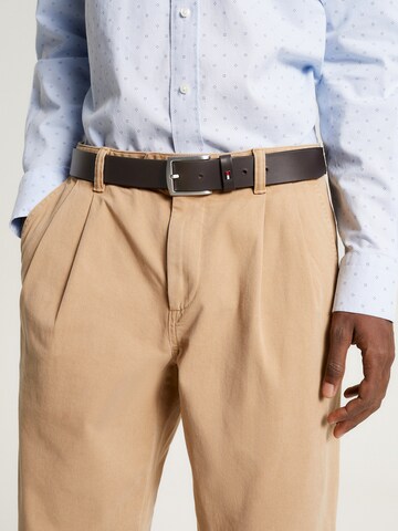 TOMMY HILFIGER Belt 'Denton' in Dark Brown