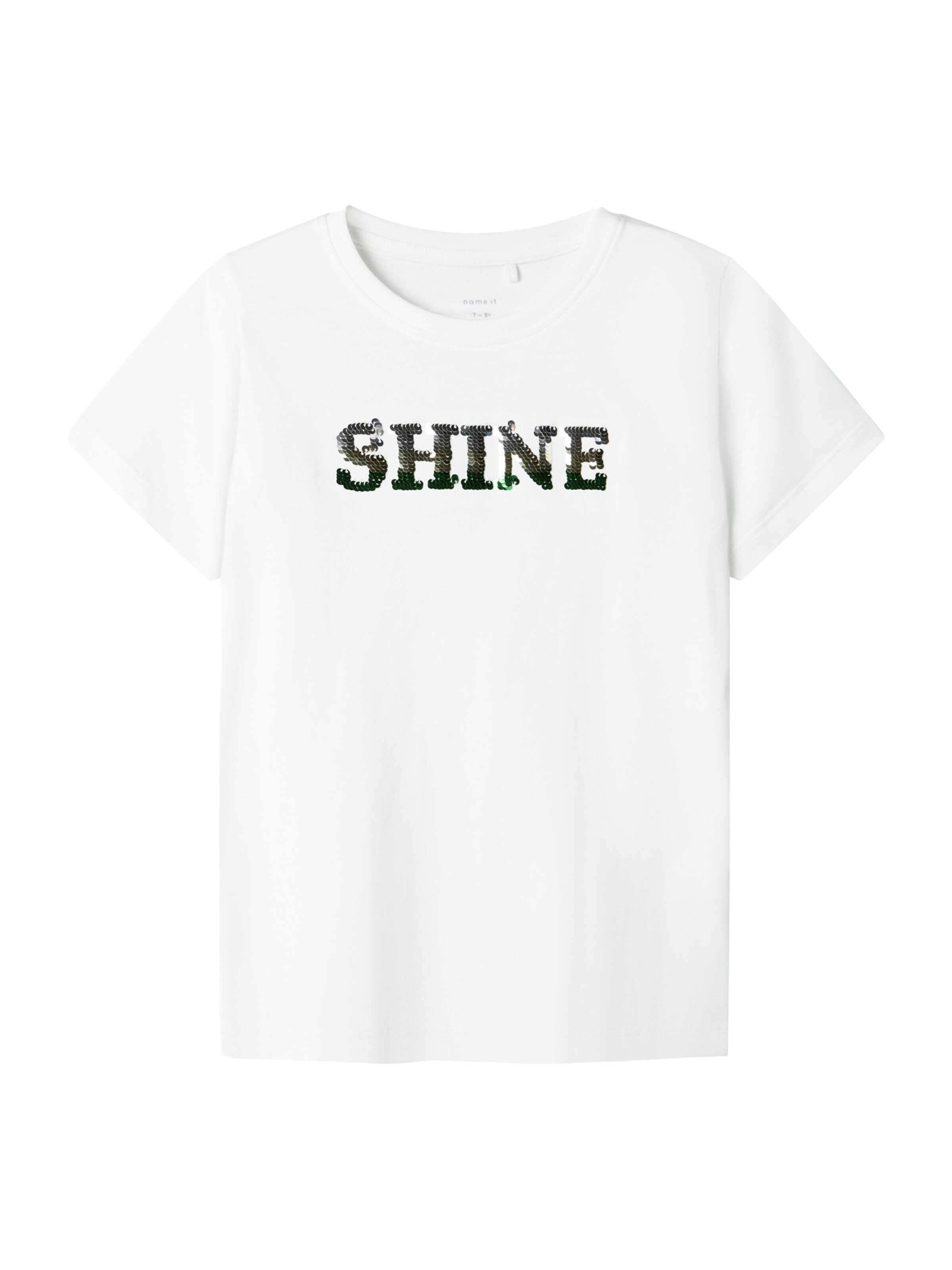 balts NAME IT T-Krekls 'NKFFLOP': no priekšpuses