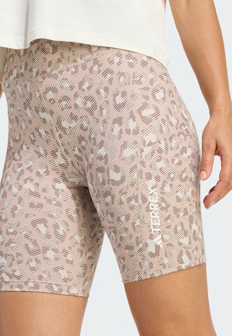 ADIDAS TERREX Skinny Outdoorshorts 'Multi 8inch' in Beige