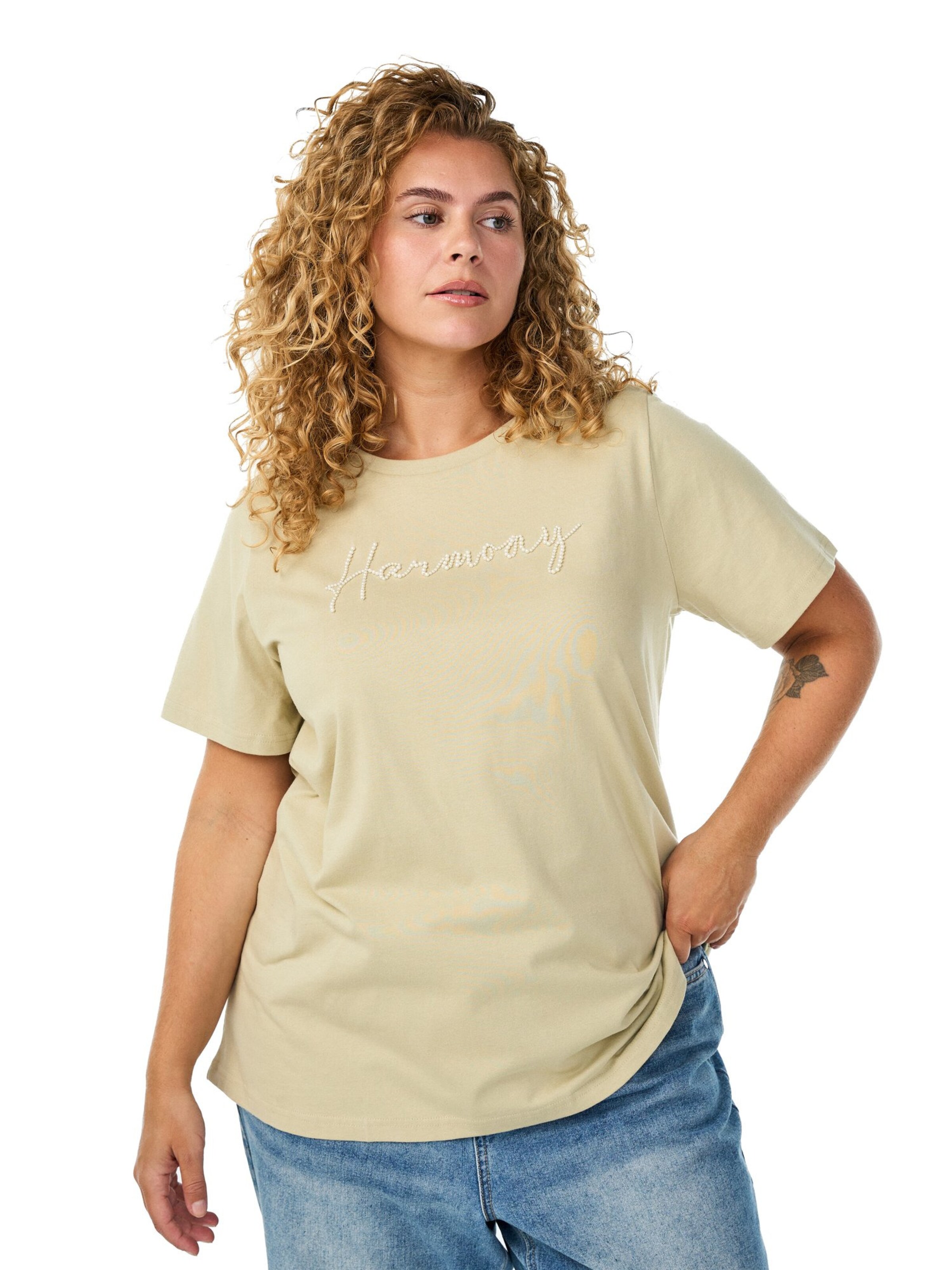 Zizzi Póló 'Petra' - bézs