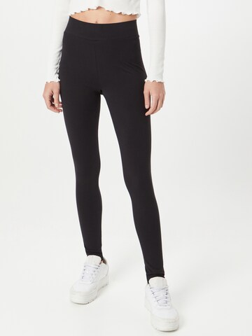 Monki Skinny Leggings in Black: front