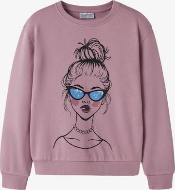 NAME IT Sweatshirt 'NKFVASACHA' in Purple: front