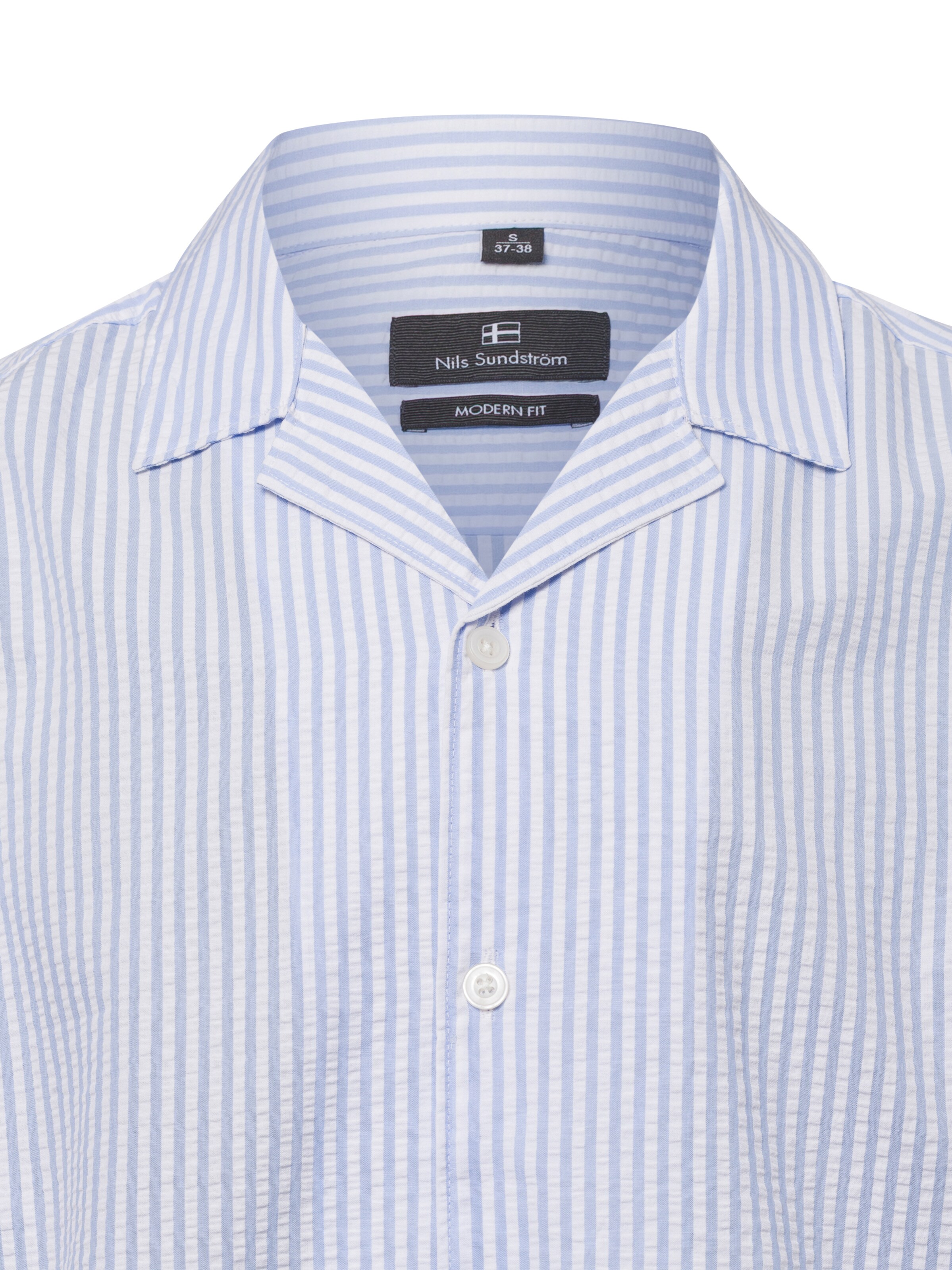 Nils Sundström Regular Fit Hemd in Weiß
