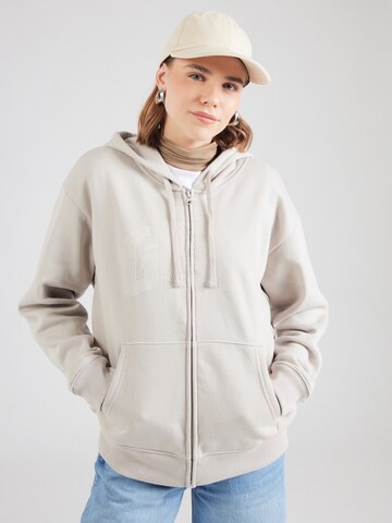 GAP Кофта на молнии 'HERITAGE' в Бежевый: спереди