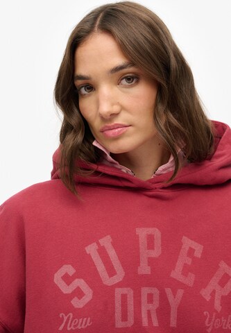 Sweat-shirt 'Athletic Essentials' Superdry & Co en rouge