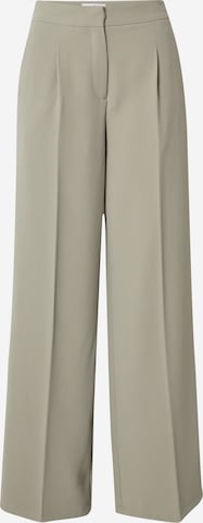 SELECTED - Pantalón de pinzas 'SLFTINNI' en gris: frente