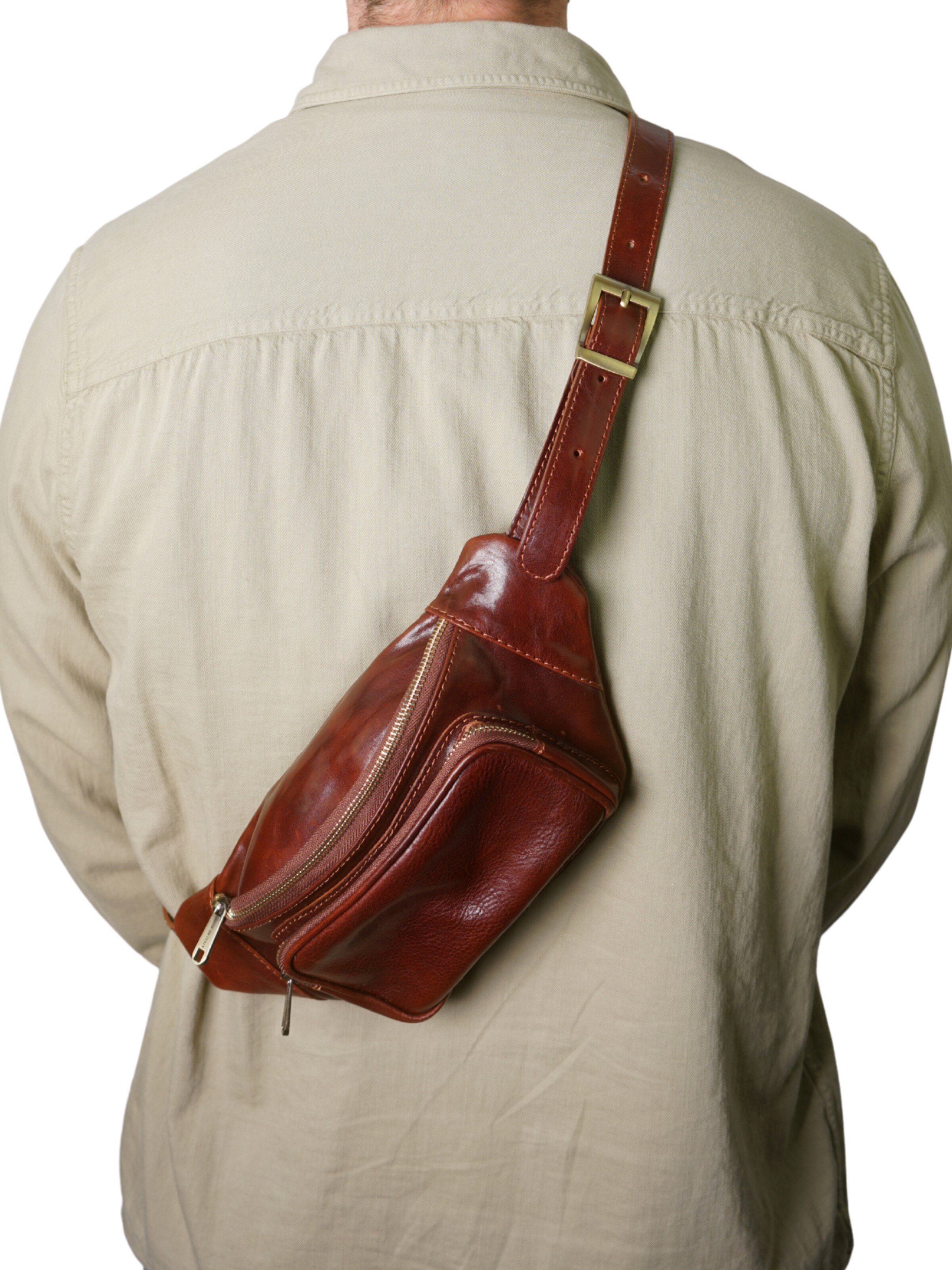 lePelou - Riñonera 'TINO' en marrón