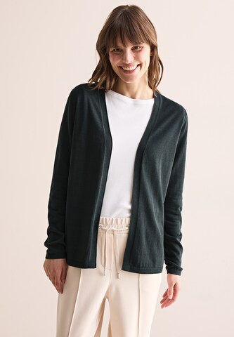 CECIL Offener Basic Cardigan in Grün: Vorderseite