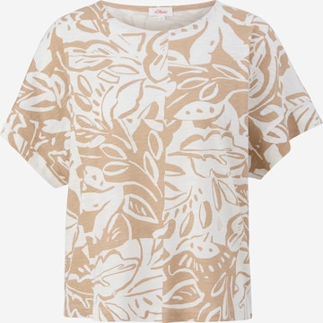 s.Oliver Shirt in Bruin: voorkant