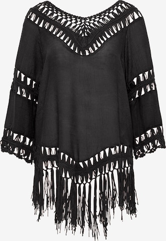 usha FESTIVAL Cape 'Rakata' in Black: front