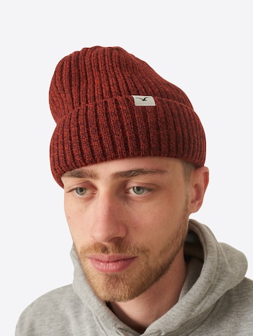 Cleptomanicx Beanie 'Storm' in Rot: Vorderseite