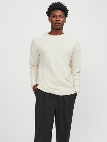 JACK & JONES Pullover 'SPRING' in Beige: Vorderseite