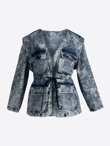 4TAILORS Přechodná bunda 'Rocky Road' – modrá