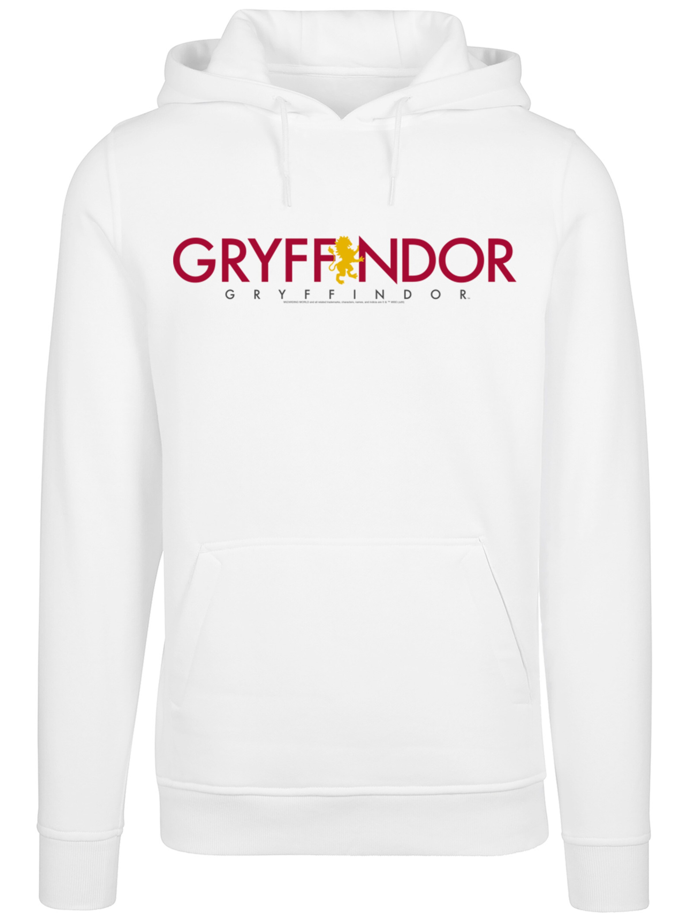 F4NT4STIC Sweatshirt 'Harry Potter Gryffindor' in Wit: voorkant