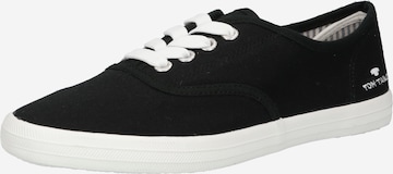 TOM TAILOR Sneakers in Black: front