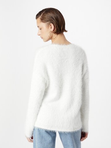 REPLAY Sweter w kolorze biały